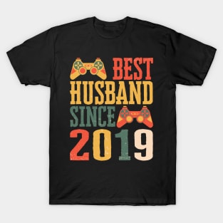 Best Husband Since 2022 Tee 2nd Wedding Anniversary Gift for Husband 2 Year Anniversary Gift for Him Husband Birthday Gaming Gift from Wife T-Shirt